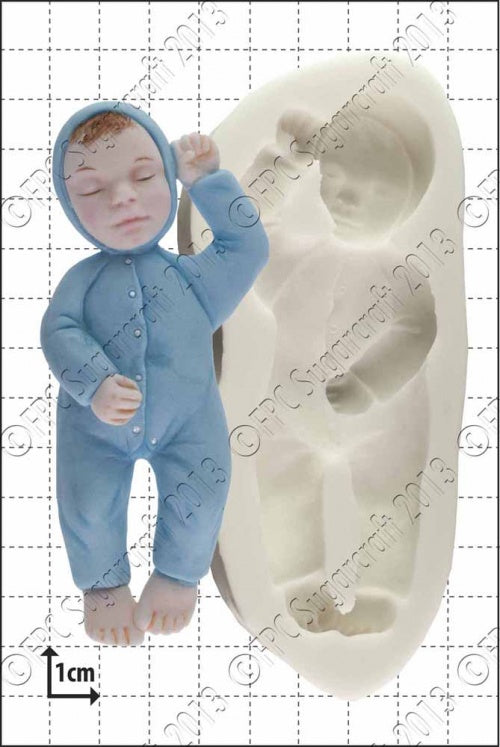 Sleeping Baby Silicone Mould by FPC
