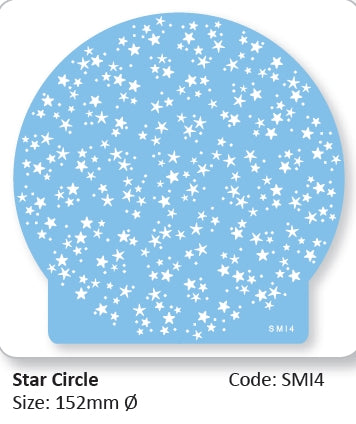 Star Circle Stencil  -