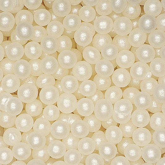 Sugar Balls / Dragee Ivory/white 6mm---75g/ 1Kg