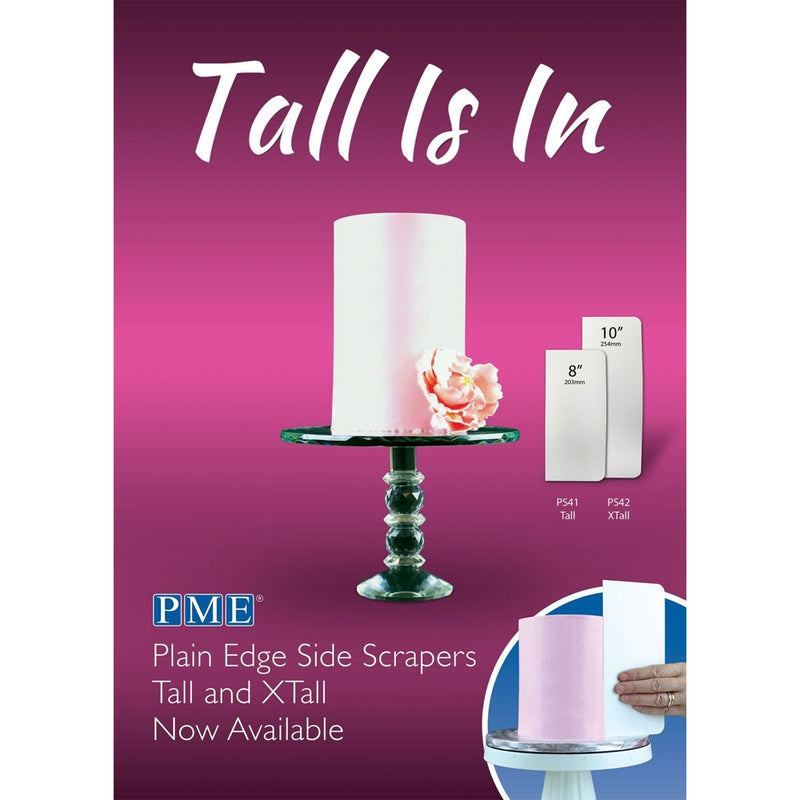 Tall Plastic Side Scraper/Smoother 20cm / 8 inch tall -PS41