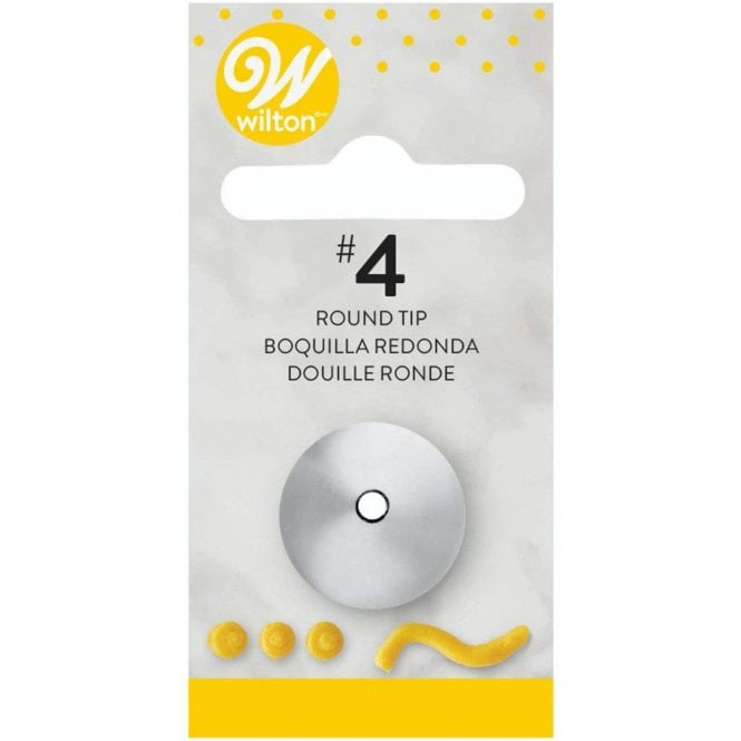 Round Decorating Tip #004-Wilton Nozzle