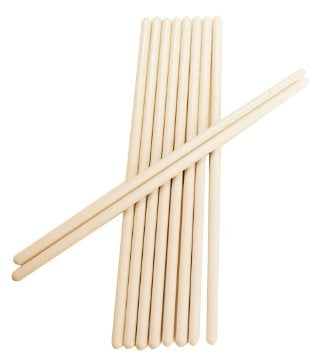 Wooden cake dowels 12" pack of 12